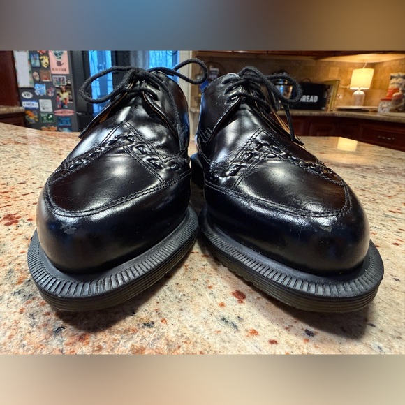Dr Martens Ally Black Leather Derby Creeper Wingtip Shoes Men’s Size 7/Women’s 8 - Picture 4 of 15